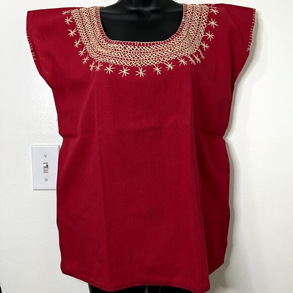MEXICANA Tops - Authentic Mexican Women's Shirt Size M